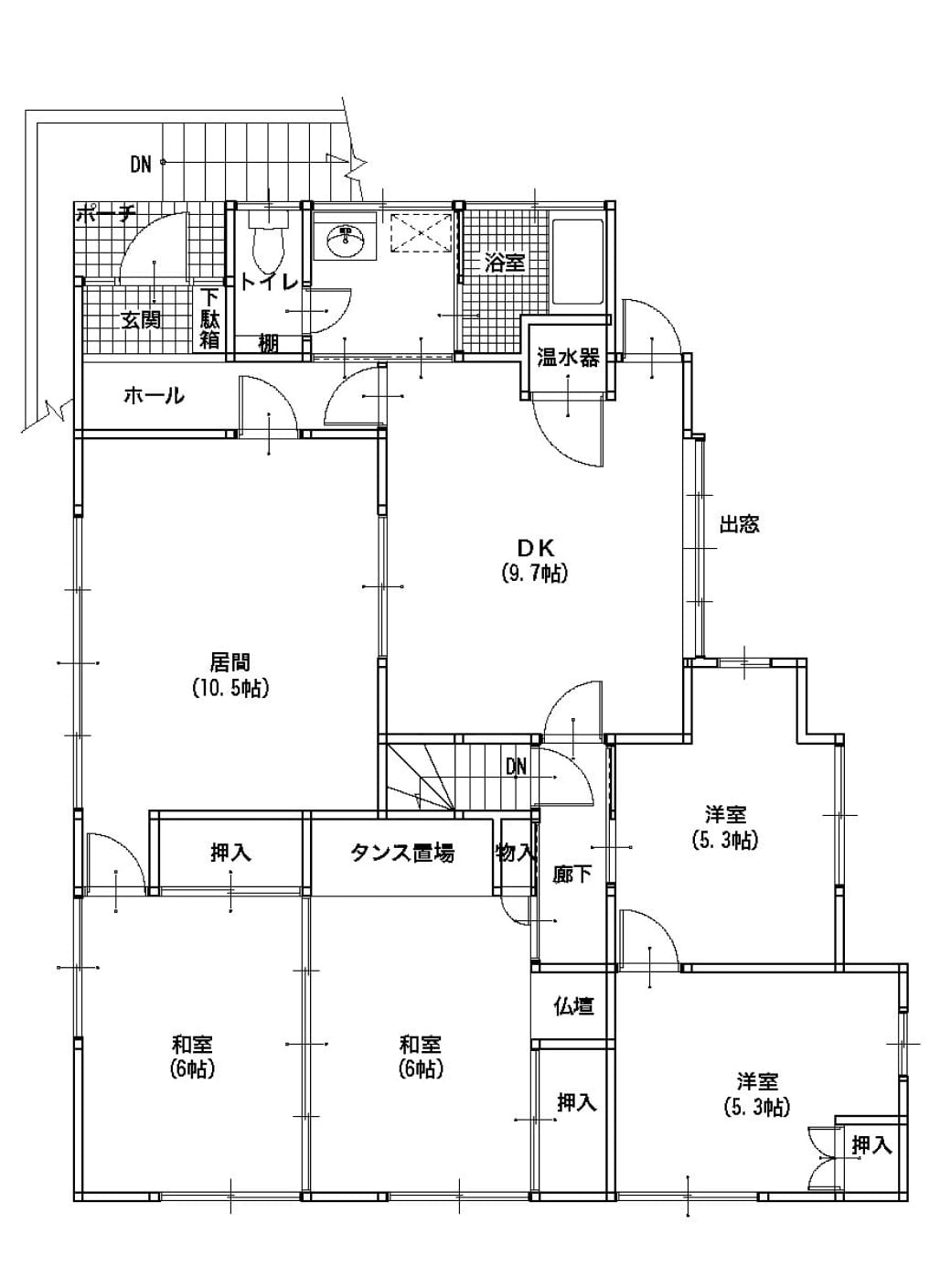 リフォーム前の図面