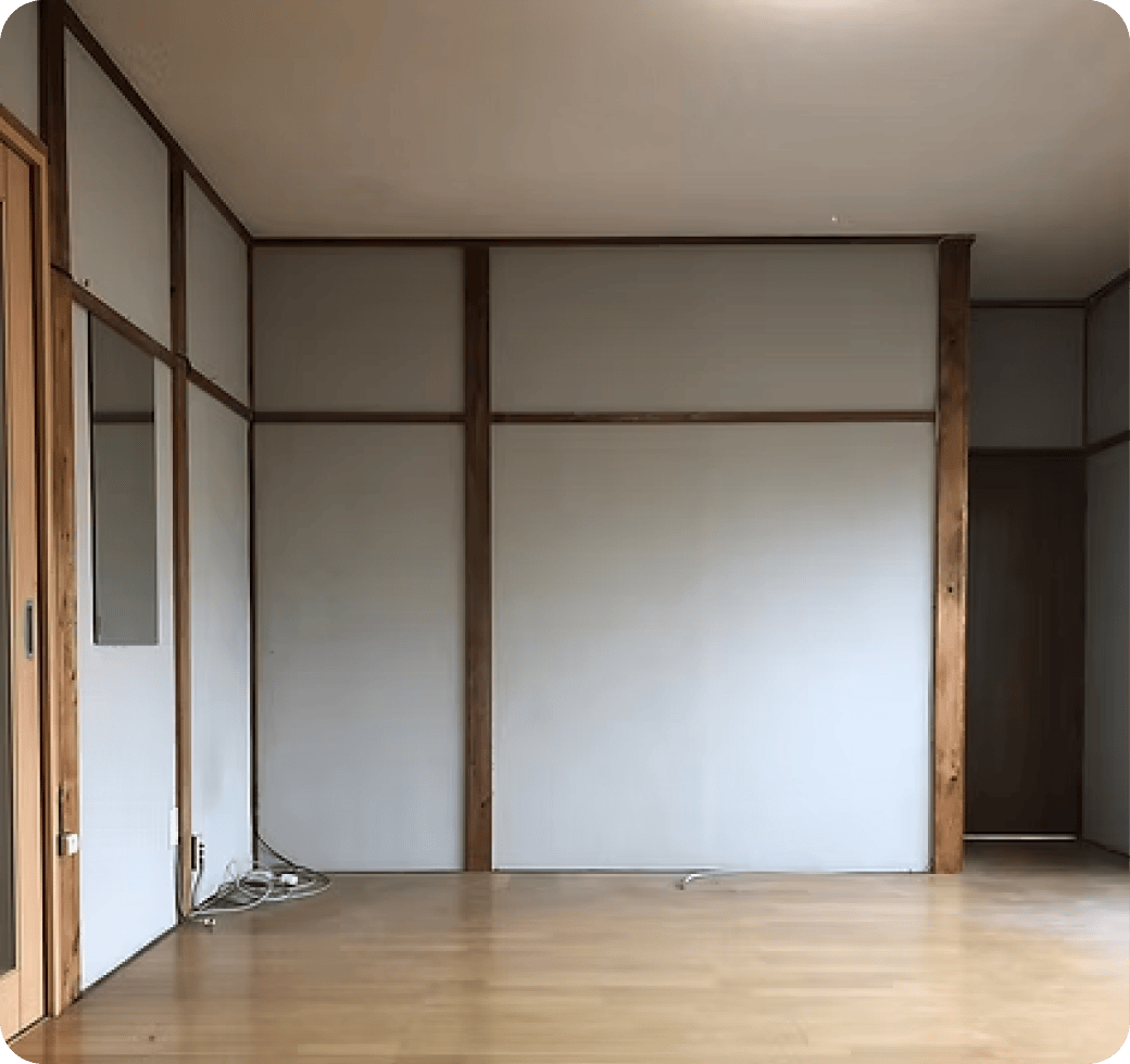 リビングテレビまわりリフォーム前